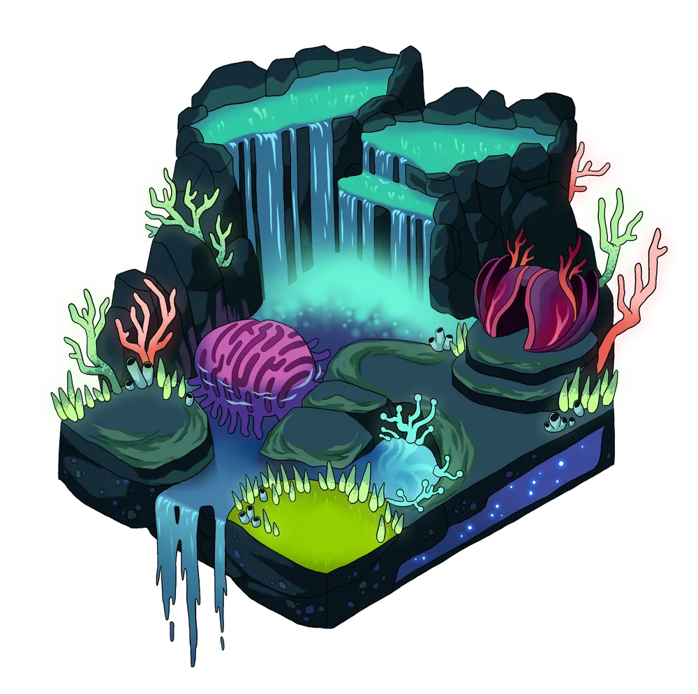 Biolume terrain, tier 3