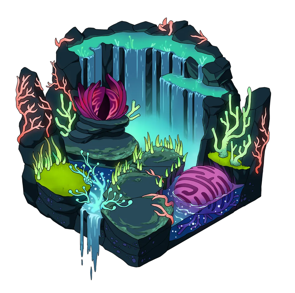 Biolume terrain, tier 4
