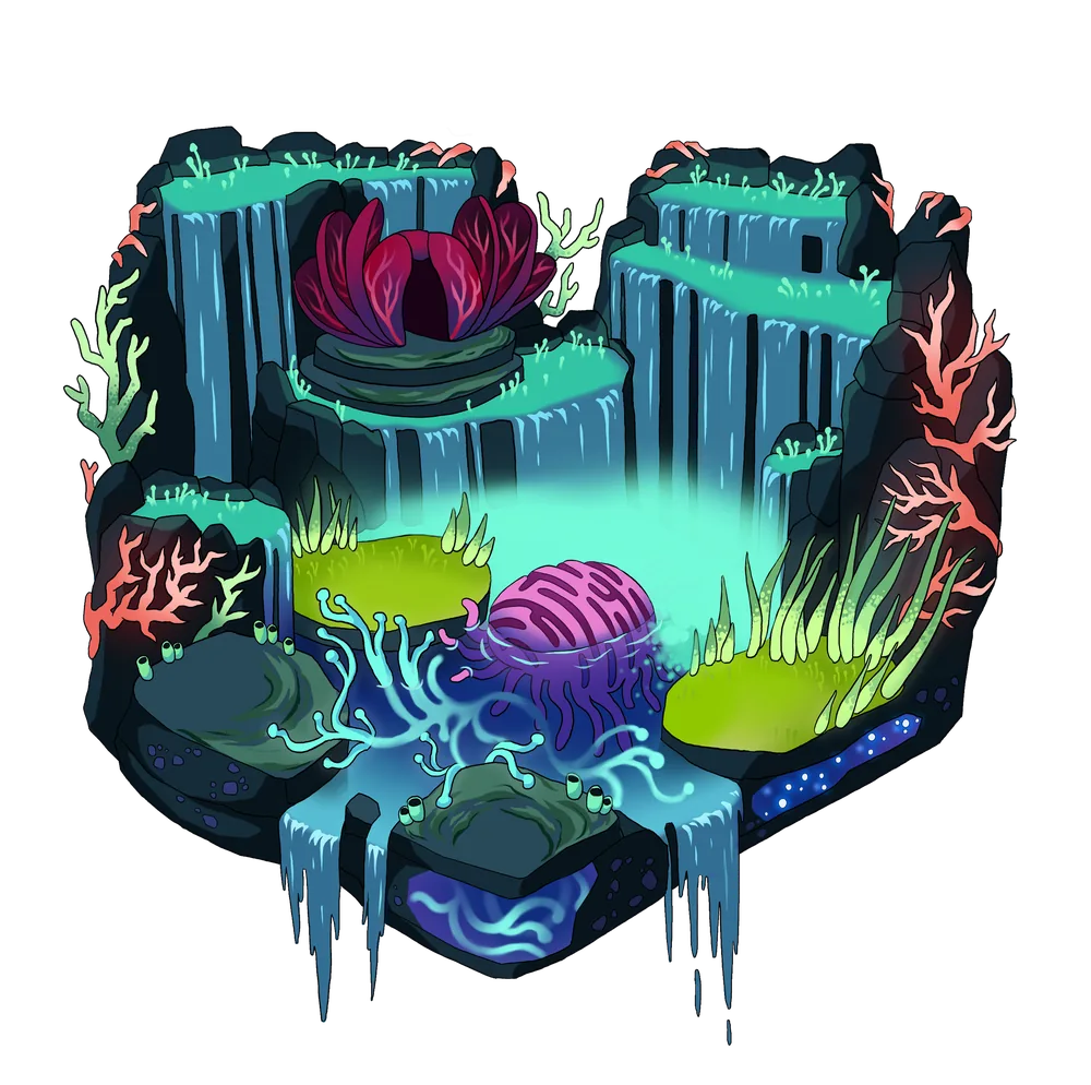 Biolume terrain, tier 5