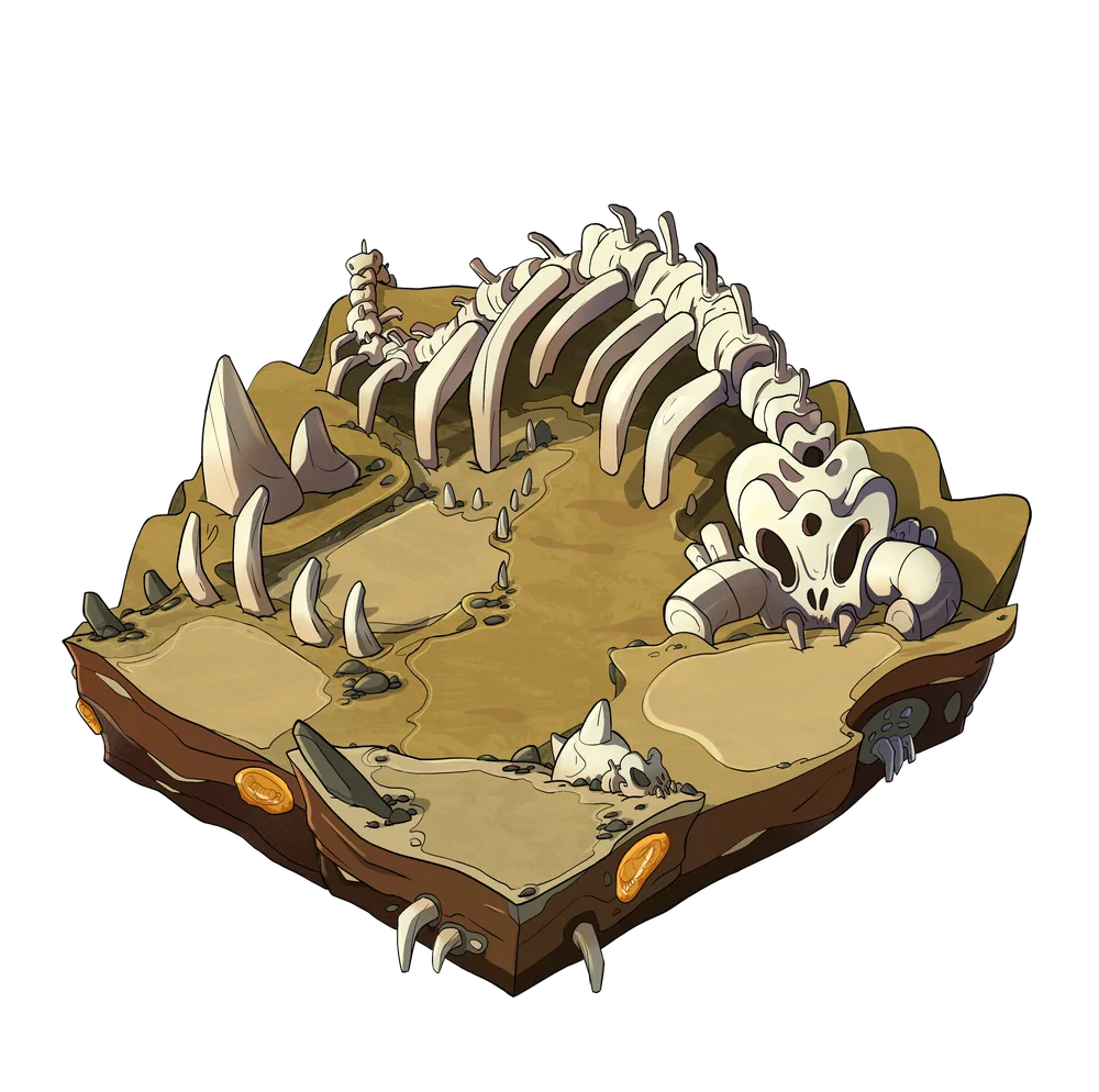 Bone terrain, tier 2