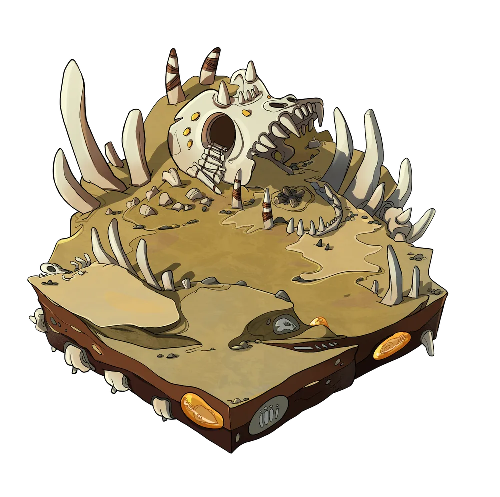 Bone terrain, tier 3