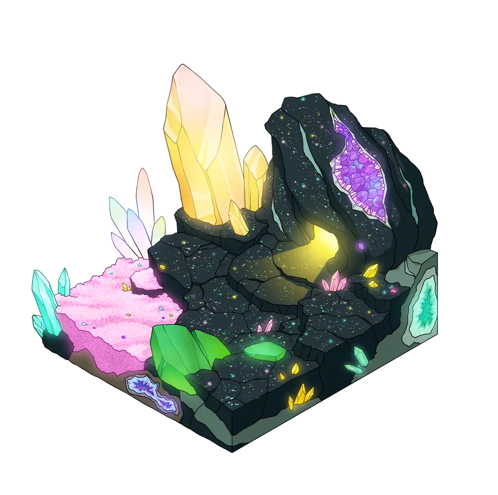 Crystal terrain, tier 2
