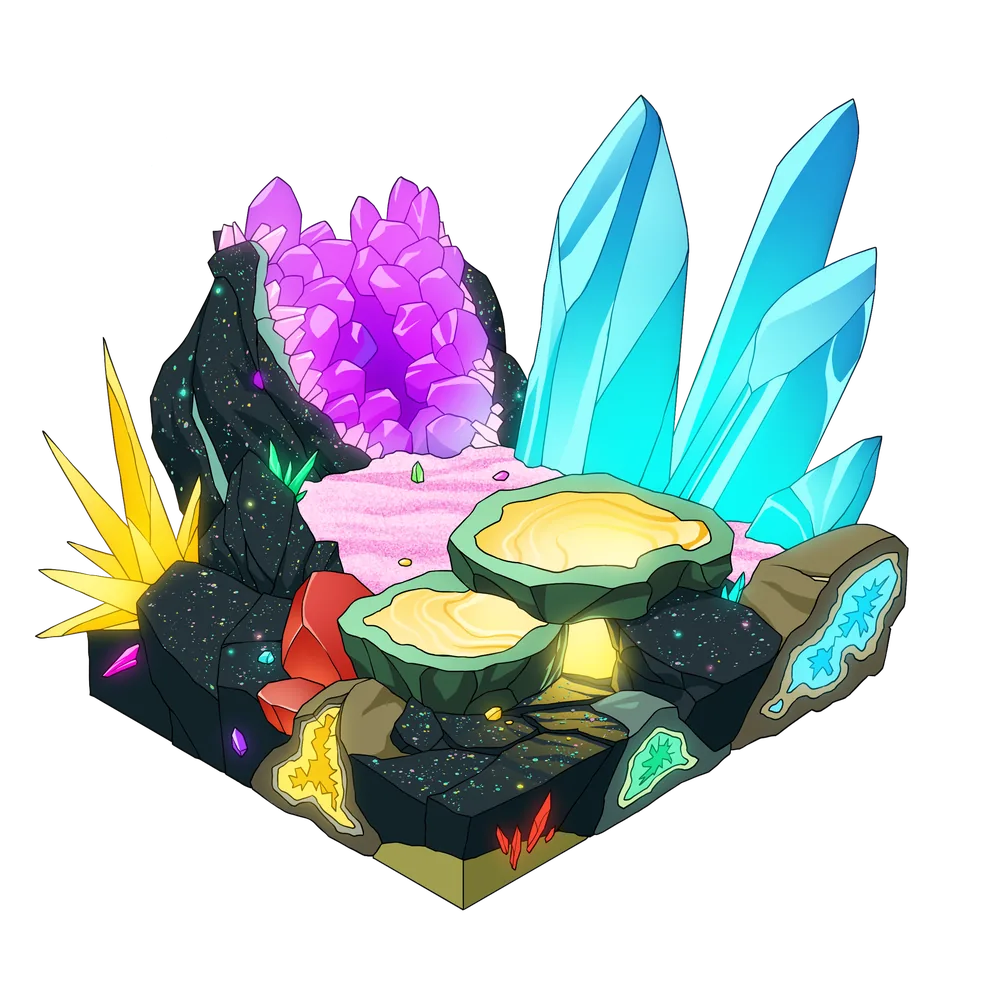 Crystal terrain, tier 3