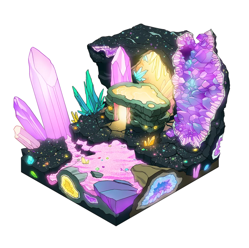 Crystal terrain, tier 4