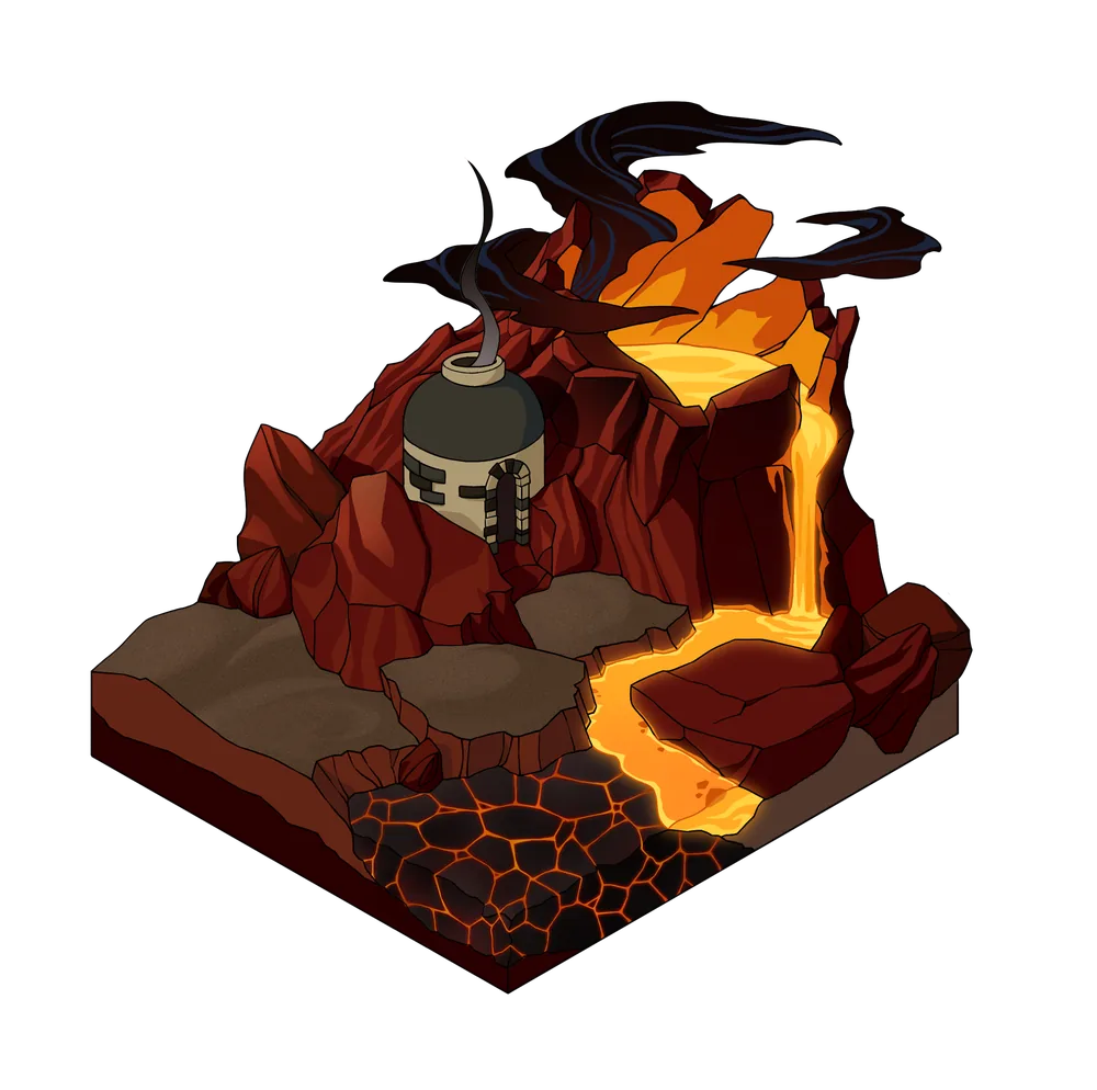 Molten terrain, tier 1