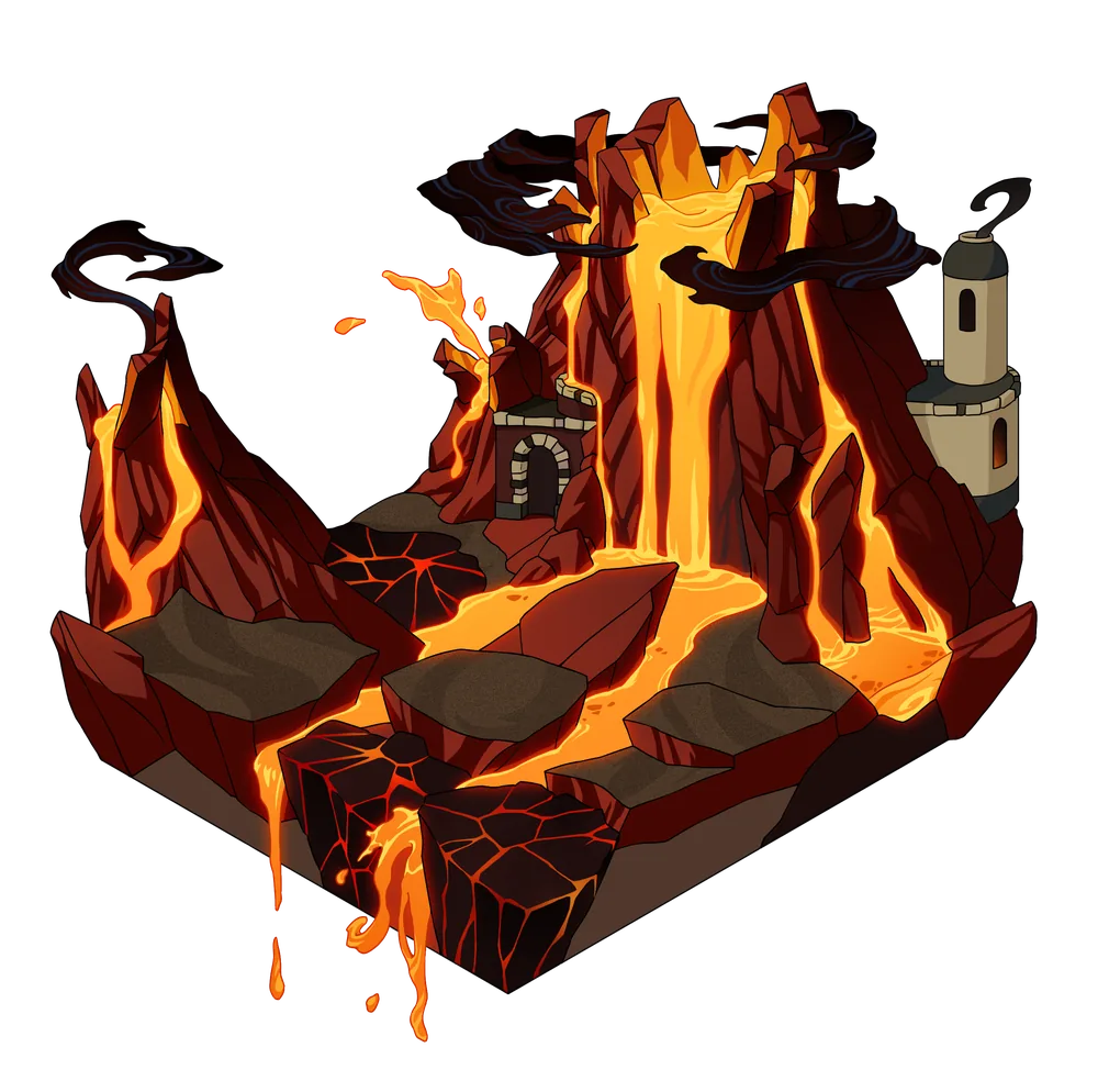 Molten terrain, tier 4