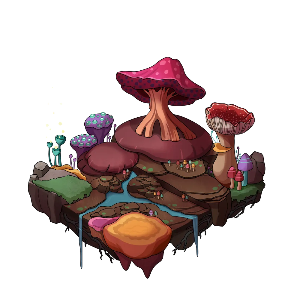 Mycelium terrain, tier 1