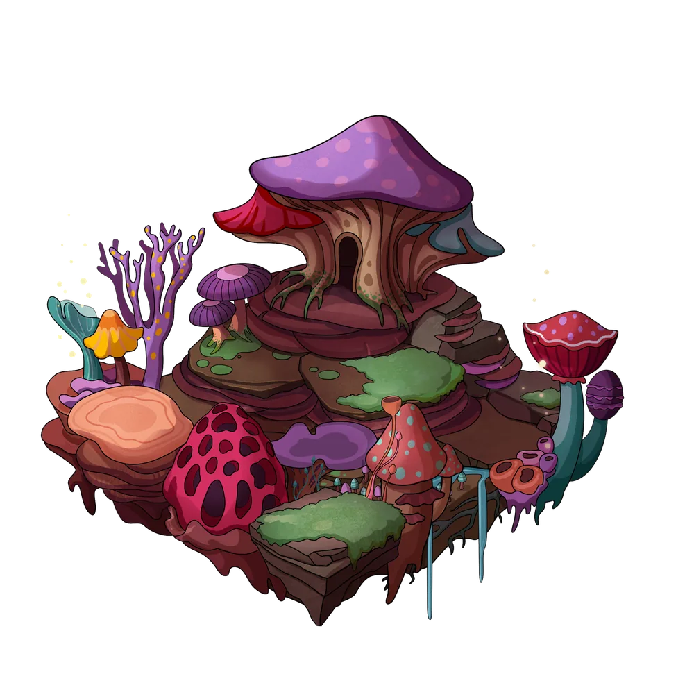 Mycelium terrain, tier 2