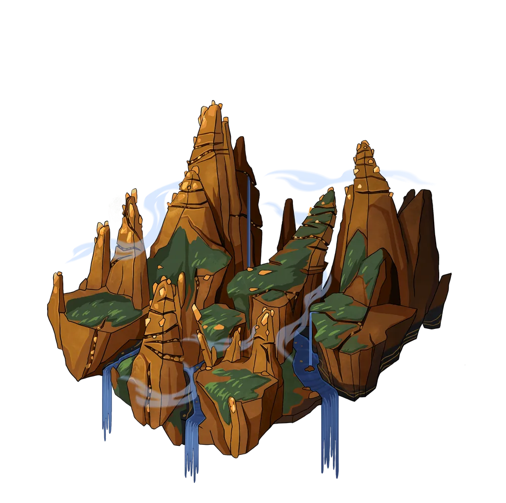 Spires terrain, tier 2