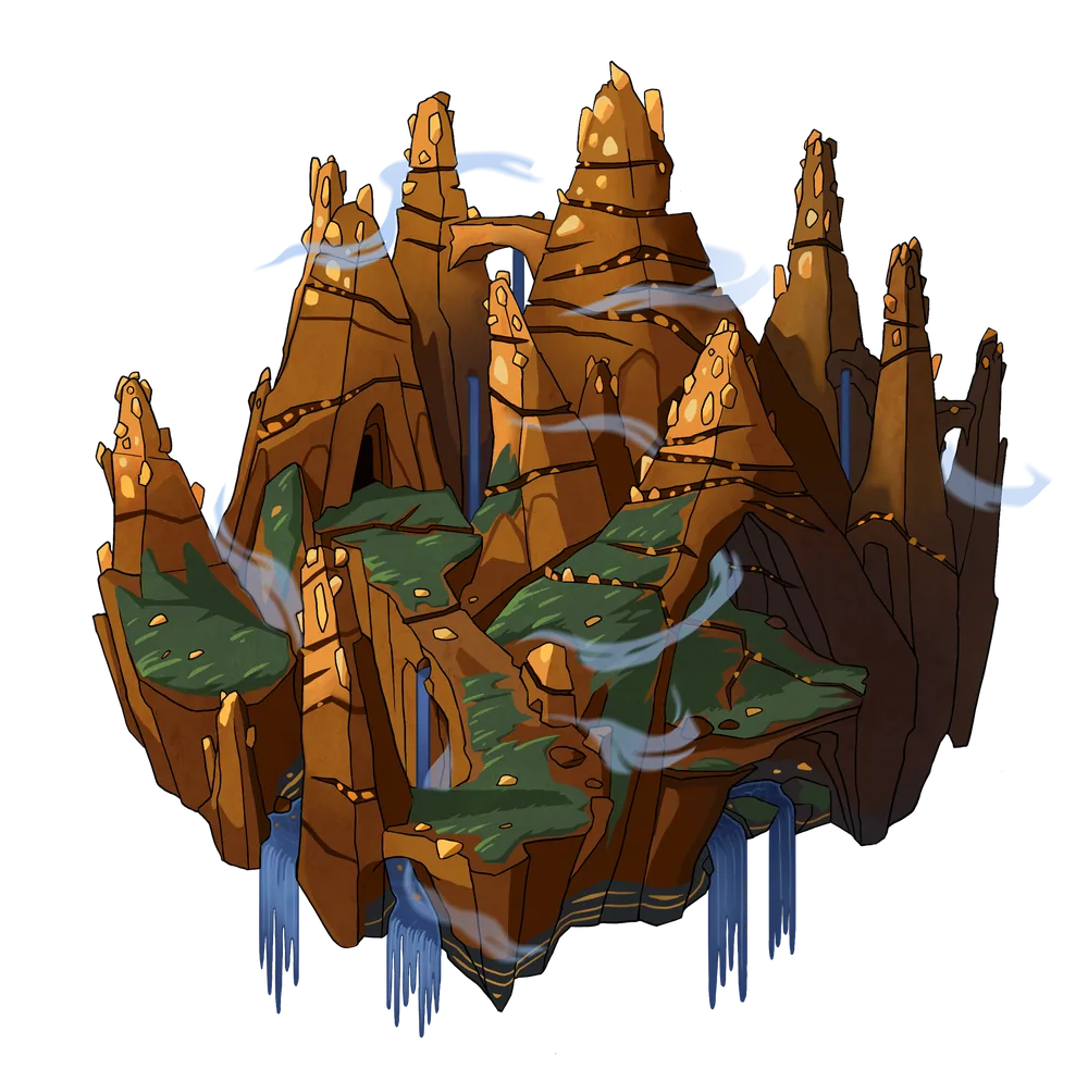 Spires terrain, tier 4