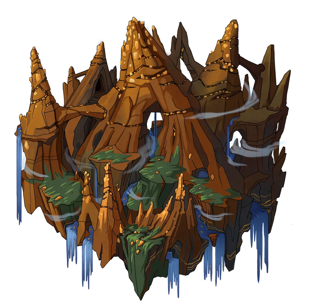 Spires terrain, tier 5