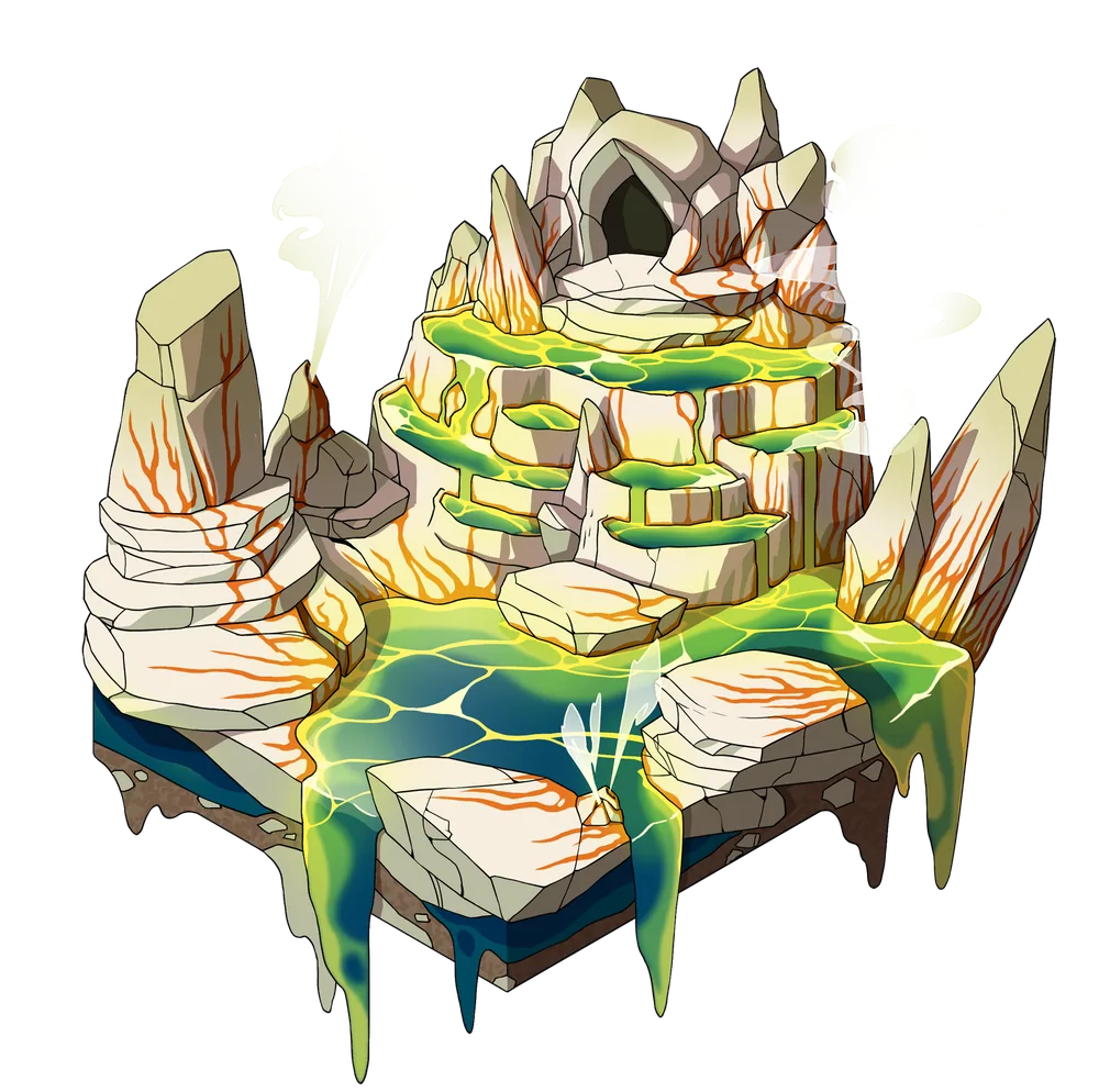 Sulfuric terrain, tier 5